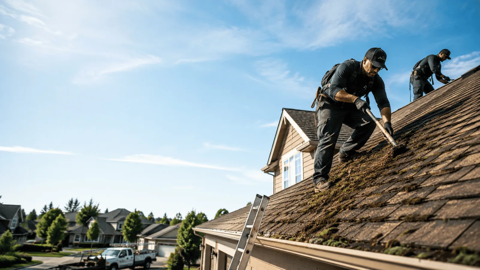 Roof Moss Removal in Rockford, IL near me